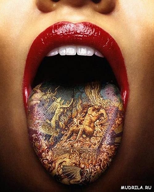 Татуировки на языке фото