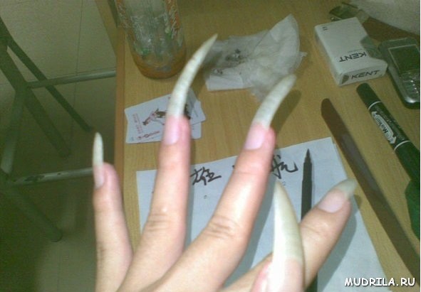Самые длинные ногти на руках