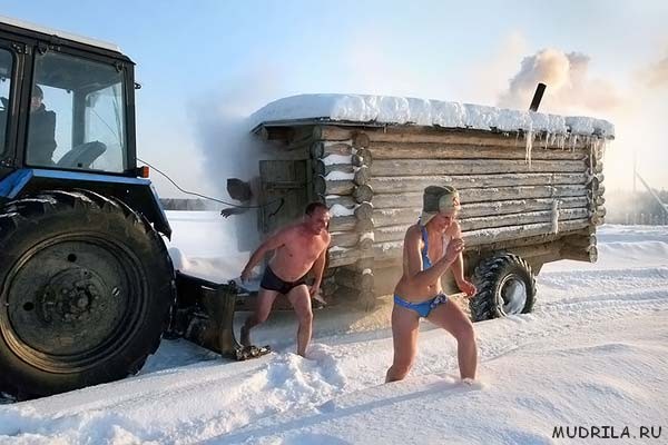 Русская баня на колесах с доставкой на дом