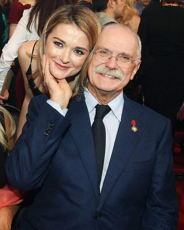 Никита Михалков с дочкой