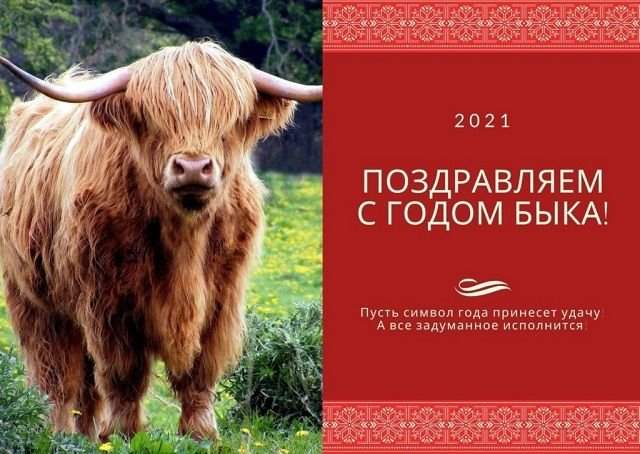 Новогодние открытки 2021