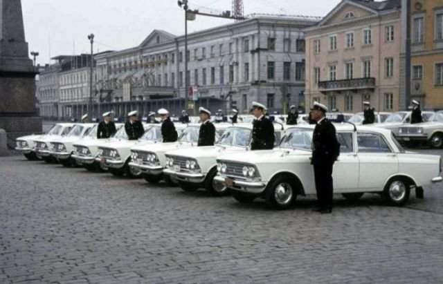 Автомобили Москвич–408 на службе у финской полиции, 1965 год, Хельсинки