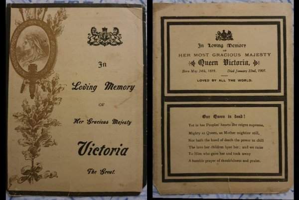 Извещение о смерти королевы Виктории, найденное в заброшенном доме