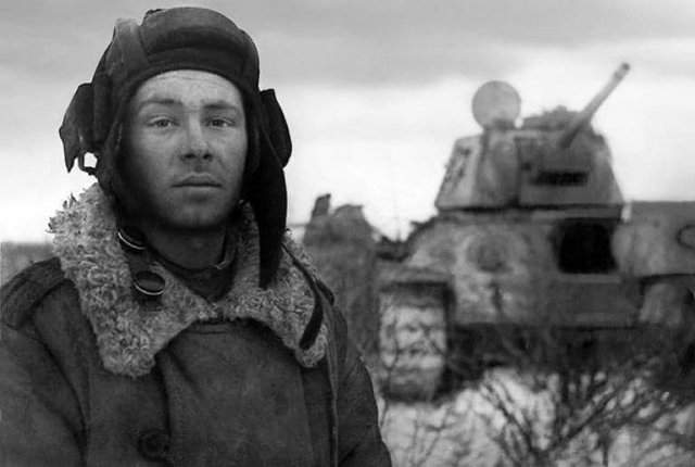 Танкист Михаил Смирнов, 1944 год.