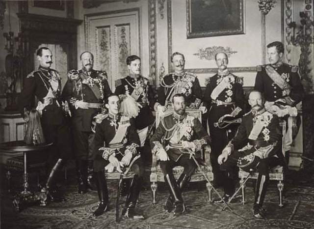 Девять царей оплакивают смерть короля Эдуарда VII, 1910