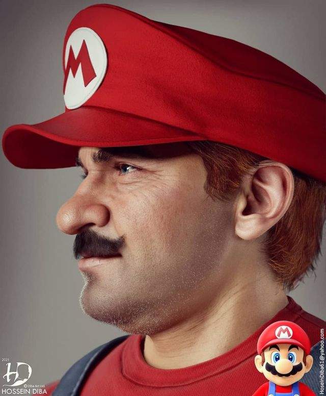Супер Марио в профиль