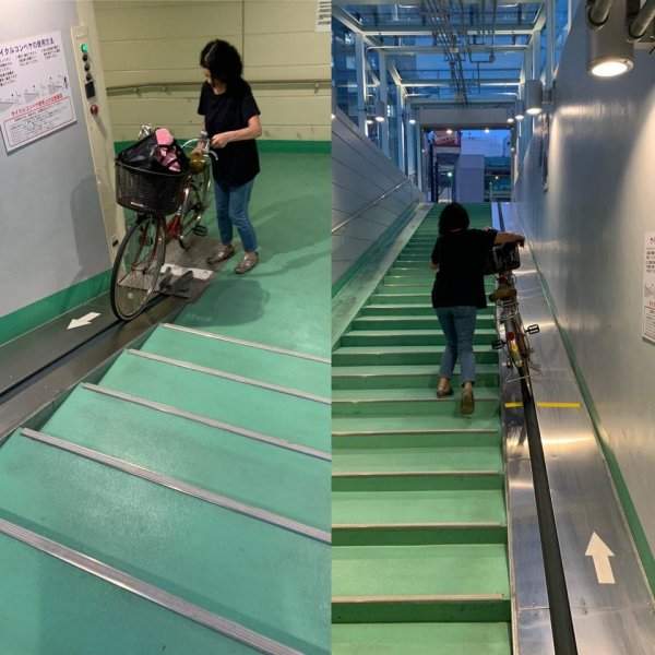 Станция метро, на которой есть специальный спуск для велосипедов