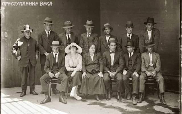 Групповое фото банды преступников в Сиднее, 1921 год.