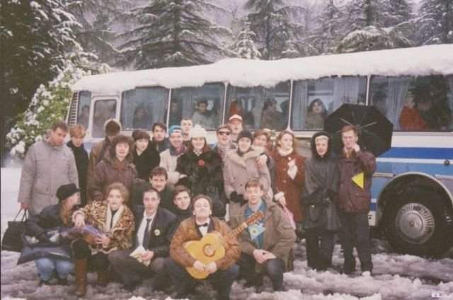 «Уральские пельмени» на зимнем фестивале команд КВН в Сочи, 1995 год.
