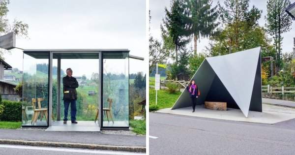 Архитекторы из семи стран спроектировали интересные автобусные остановки в маленькой австрийской долине
