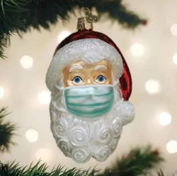 Дед Мороз предупреждает о необходимости носить маску