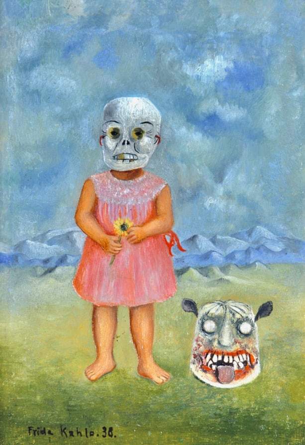 «Девочка с маской смерти», Фрида Кало