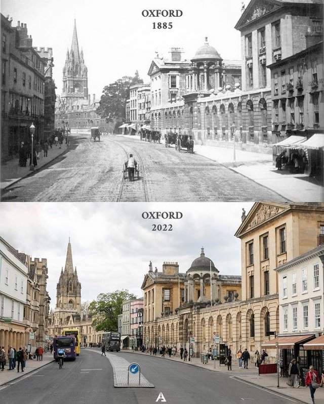 Как изменился Оксфорд за 150 лет
