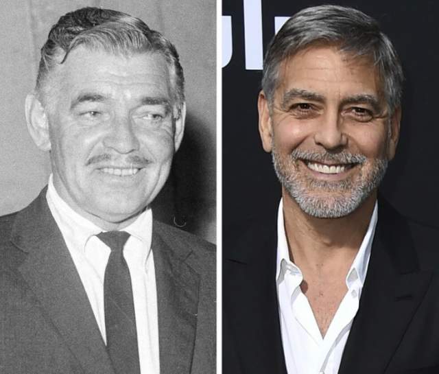 Кларк Гейбл и Джордж Клуни в 58 лет