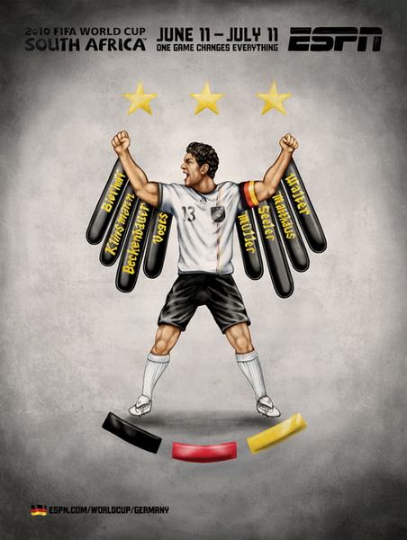 Футбольные постеры к Чемпионату мира по футболу 2010