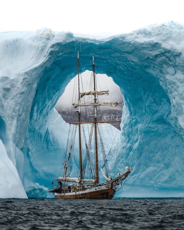 Удивительный кадр, снятый в Гренландии