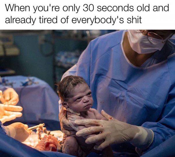 Новорожденный ребенок мем