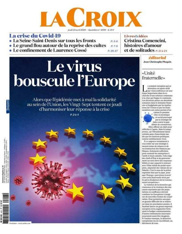 Обложки мировых СМИ во времена пандемии коронавируса