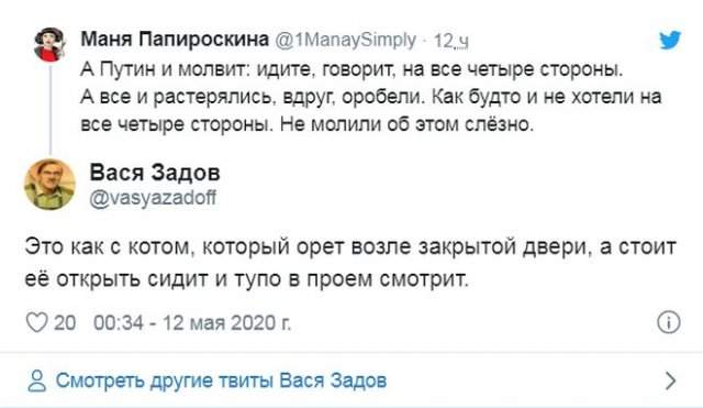 Реакция россиян на отмену периода нерабочих дней и речь Владимира Путина