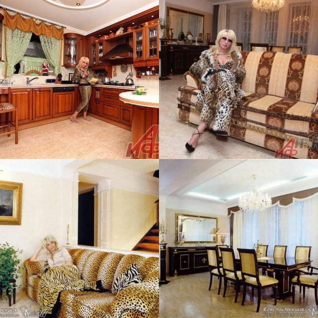 Леопардовый принт, золото и люстры: в каких квартирах живут отечественные знаменитости