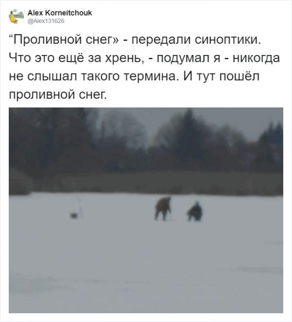 В России внезапно выпал снег: реакция соцсетей