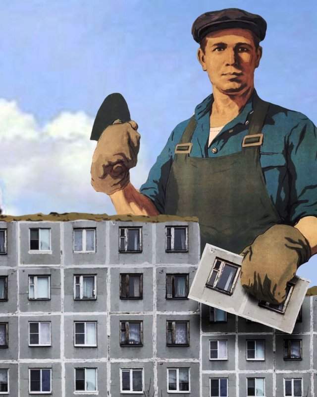 Художник нашел «применение» советским домам