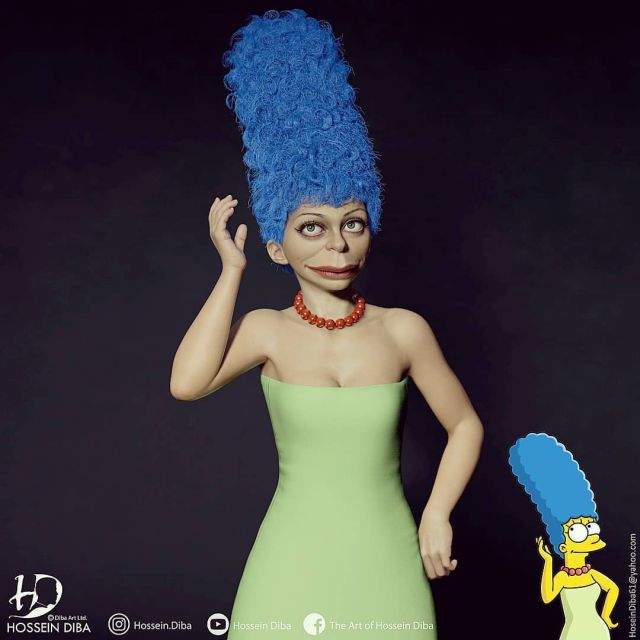 Мардж Симпсон в 3D