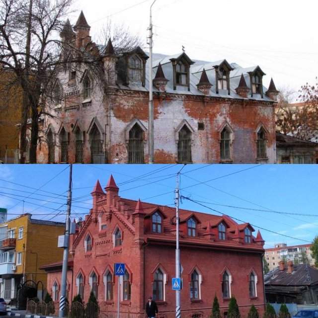Русская архитектура - до и после восстановления