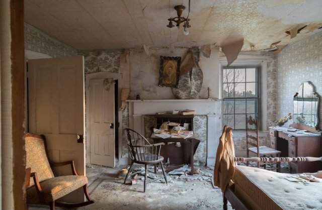 Заброшенный дом, который когда то принадлежал полковнику, участвовавшему в Гражданской войне в США