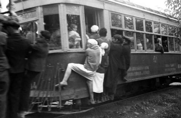 Поездка в трамвае в СССР, 1929 год