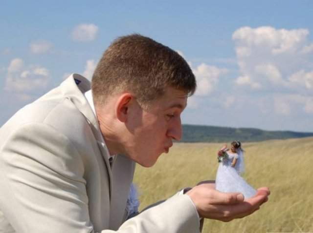 Перебор с &quot;Фотошопом&quot; на свадебных фотографиях из России