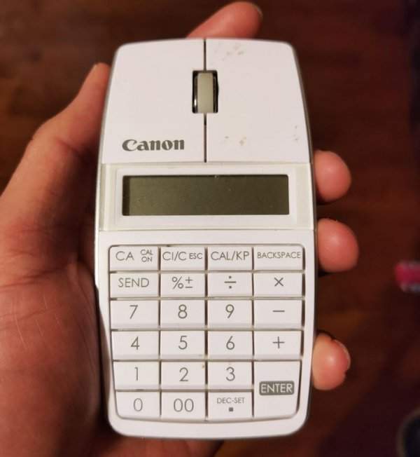 Мышка со встроенным калькулятором
