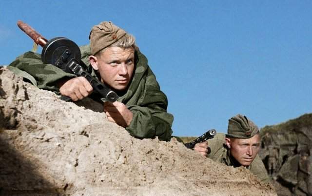 Фотографии СССР времен Великой Отечественной войны в цвете
