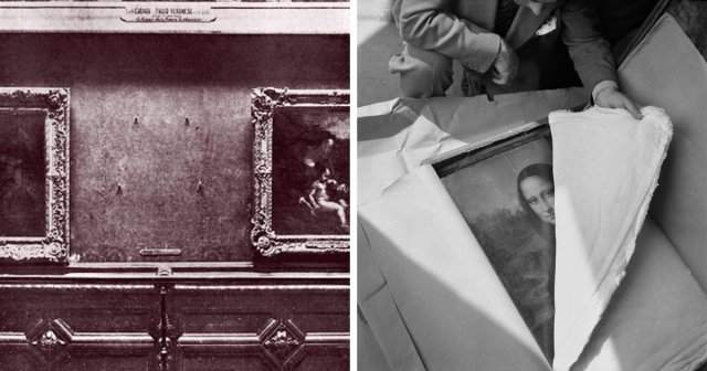 Известную &quot;Мона Лизу&quot; в 1911 году похитили из Лувра. Но через 3 года вернули на место.