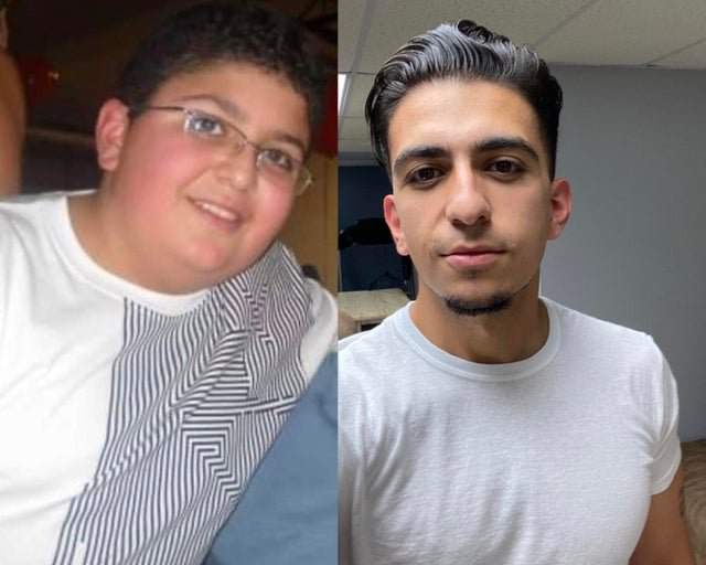Толстый парень вырос и похудел
