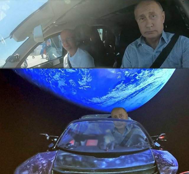 Владимир Путин на трассе &quot;Таврида&quot; шутка про Илона Маска и космос
