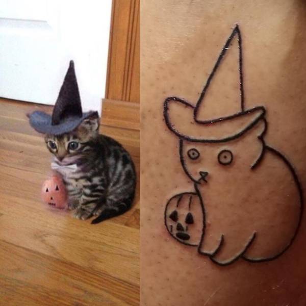 Татуировка котика