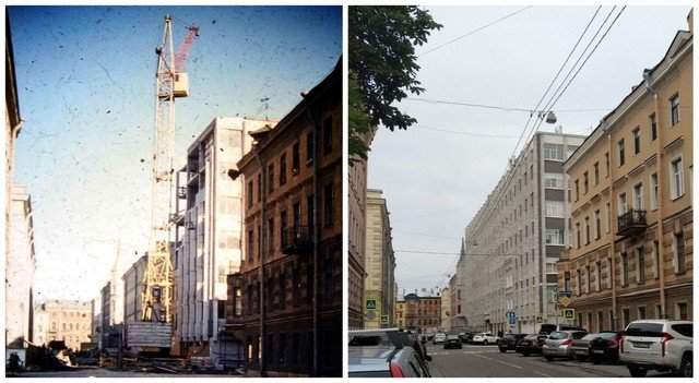 Улица Егорова1974 и 2020 год.