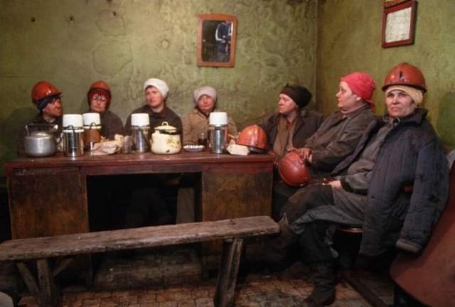 Работницы шахты, 1990 год, Кузбасс, СССР