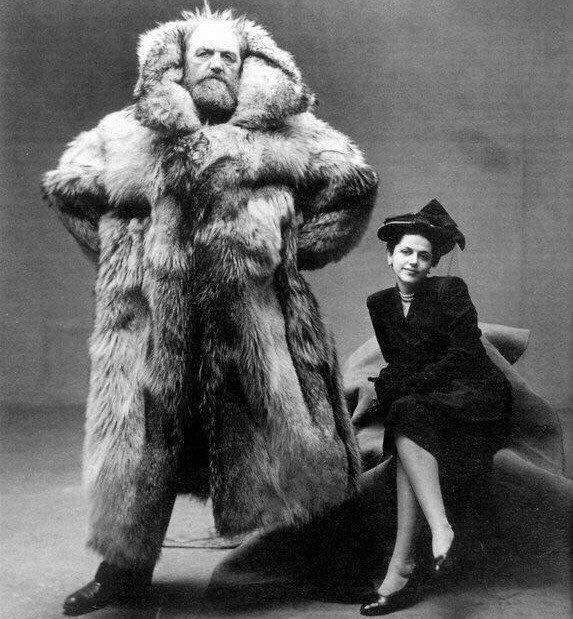 Датский полярный исследователь Петер Фрейхен со своей супругой Дагмар. Дания. 1947 год