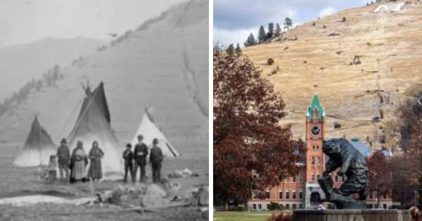 Как изменилось место, где сейчас стоит Университет Монтаны в городе Миссула, США, за 150 лет