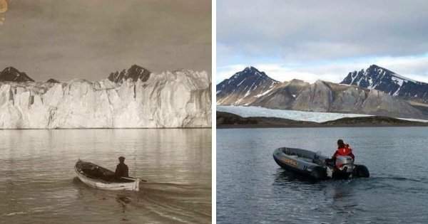 Фото в Арктике с разницей в 103 года