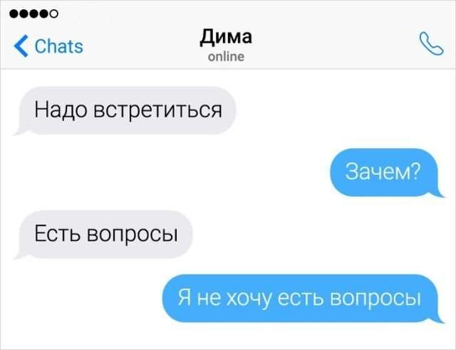 сообщение про вопросы