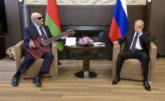 Фотожабы и мемы про встречу Александра Лукашенко и Владимира Путина