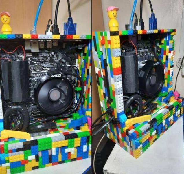 Компьютер в корпусе LEGO
