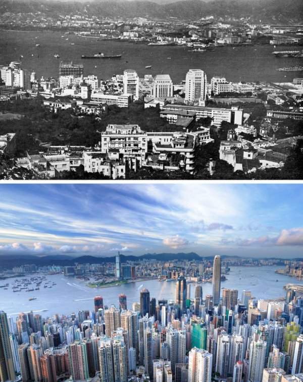 Гонконг в 1960-х годах и сейчас