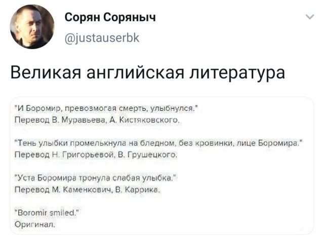 твит про литературу