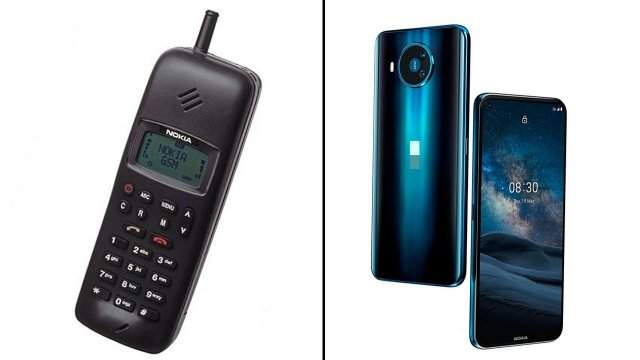 1992 год - первый GSM-телефон. И смартфон с 5G в 2020.
