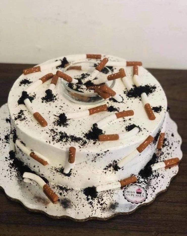 Торт с сигаретами