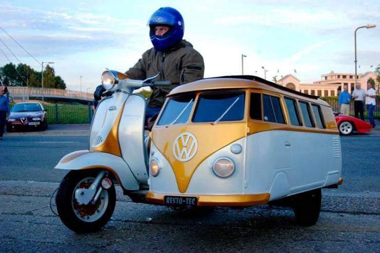 Мотоцикл в виде автобуса VW